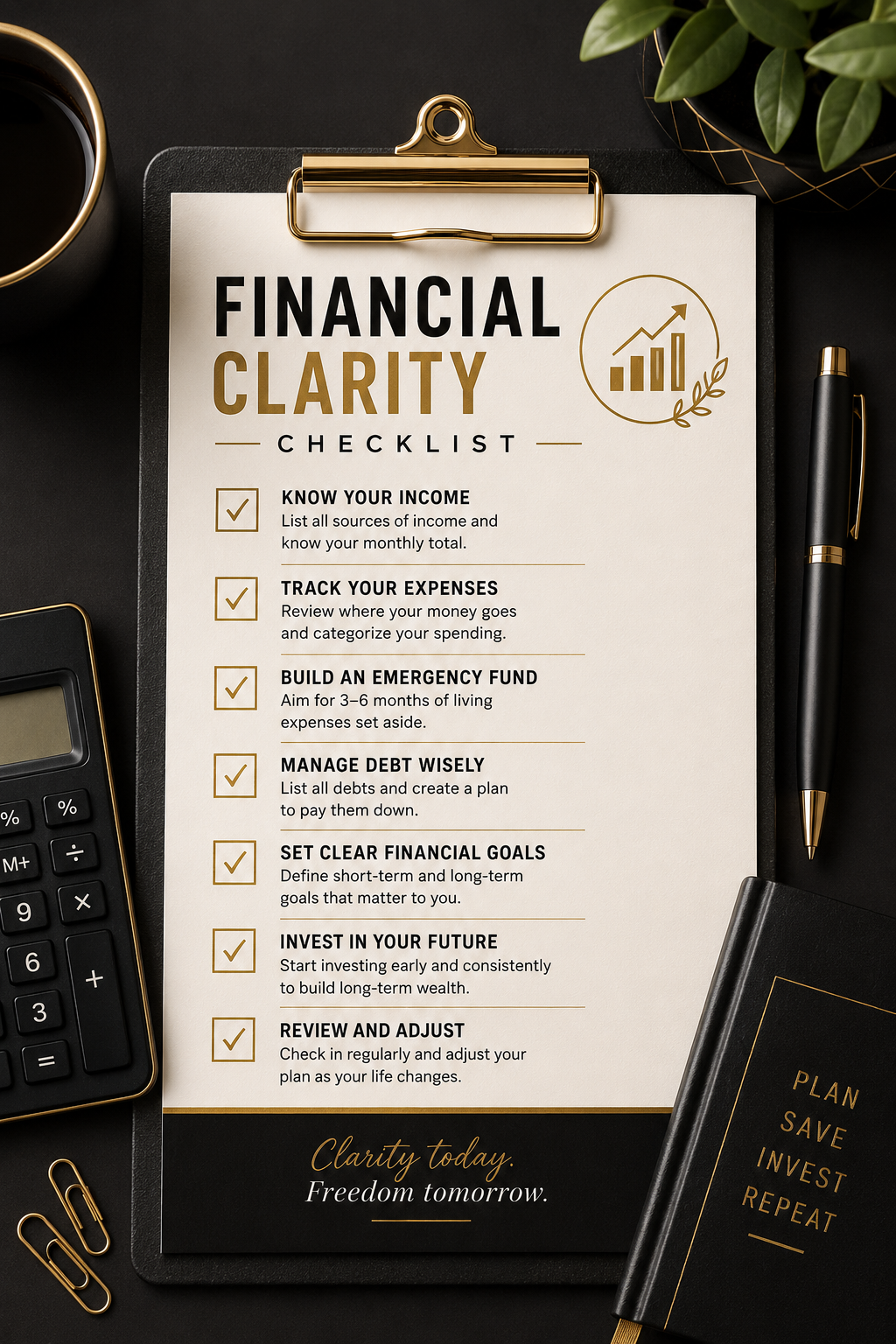 Free Financial Clarity Checklist cover
